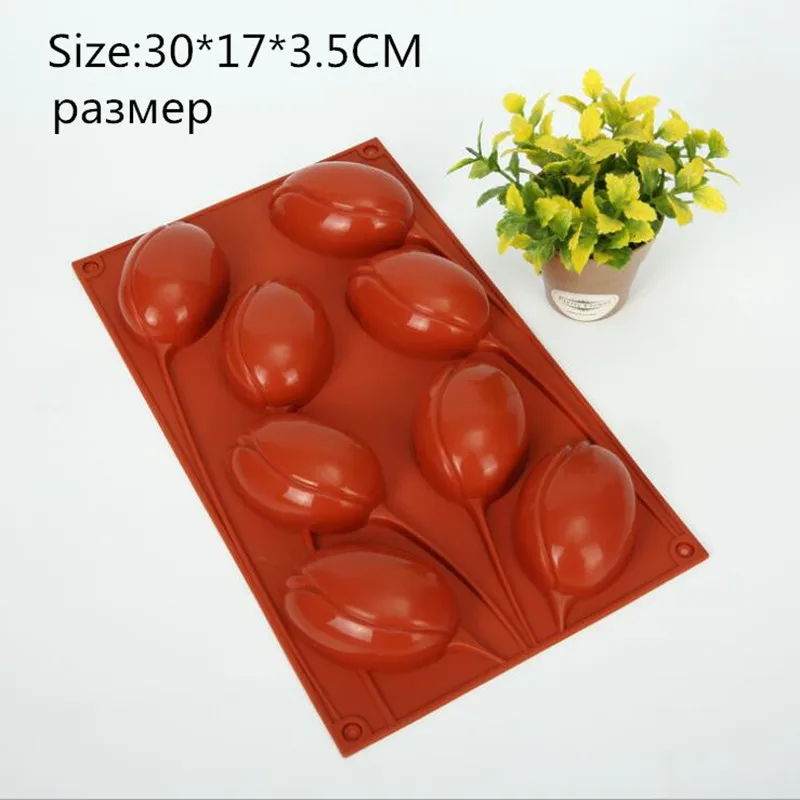 SHENHONG 8 Jamiek Lily Silikónové Tortu Formy 3D Čokolády Formy Mousse Moule Pečivo Pečenie Dezert Umenie pečící