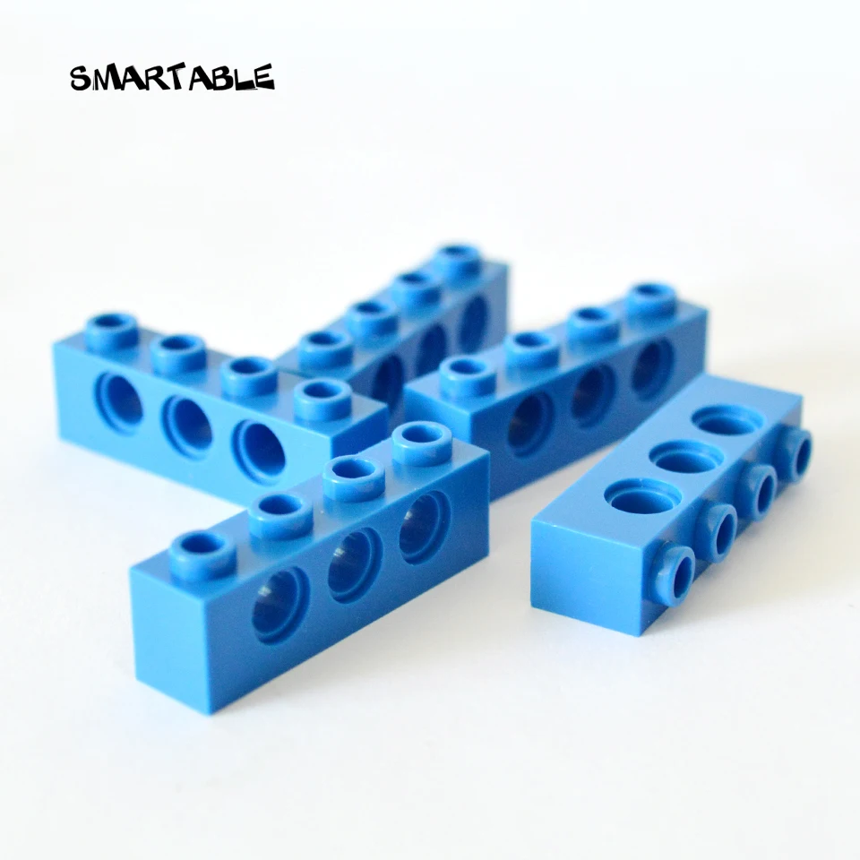 Smartable Vysokej Tehly Technic s tromi Otvor 1x4 Stavebné Bloky súčastí HOBBY Hračky Kompatibilné Legoing Techniku, Hračky 70pcs/veľa
