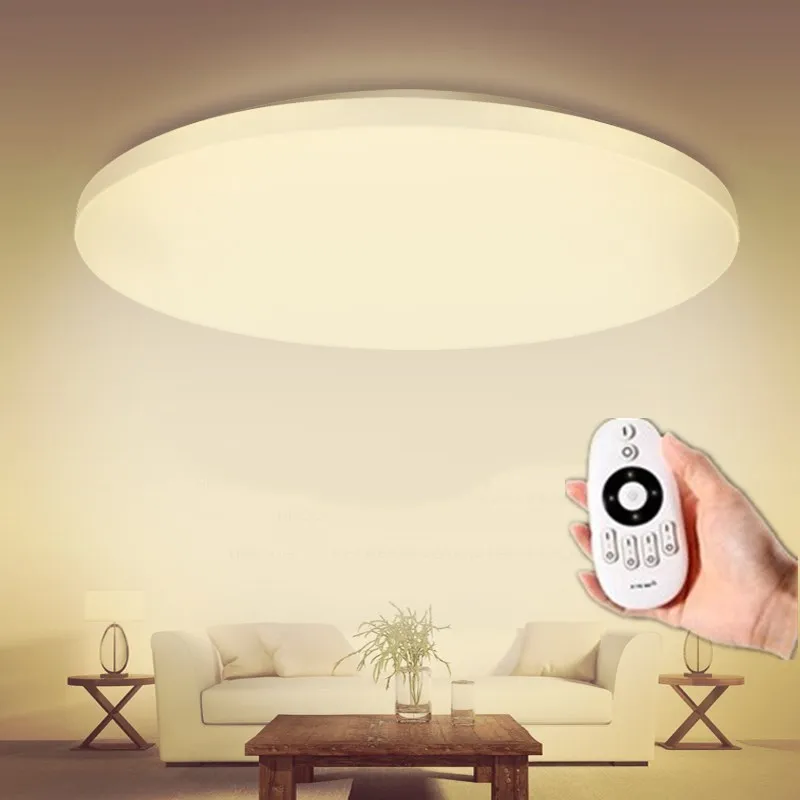 Strop 18W NOVÉ Moderné LED Stropné svietidlo S 2.4 G RF Diaľkové Skupiny Kontrolovaných Stmievateľné Farby Lampa Obývacia izba, Spálňa