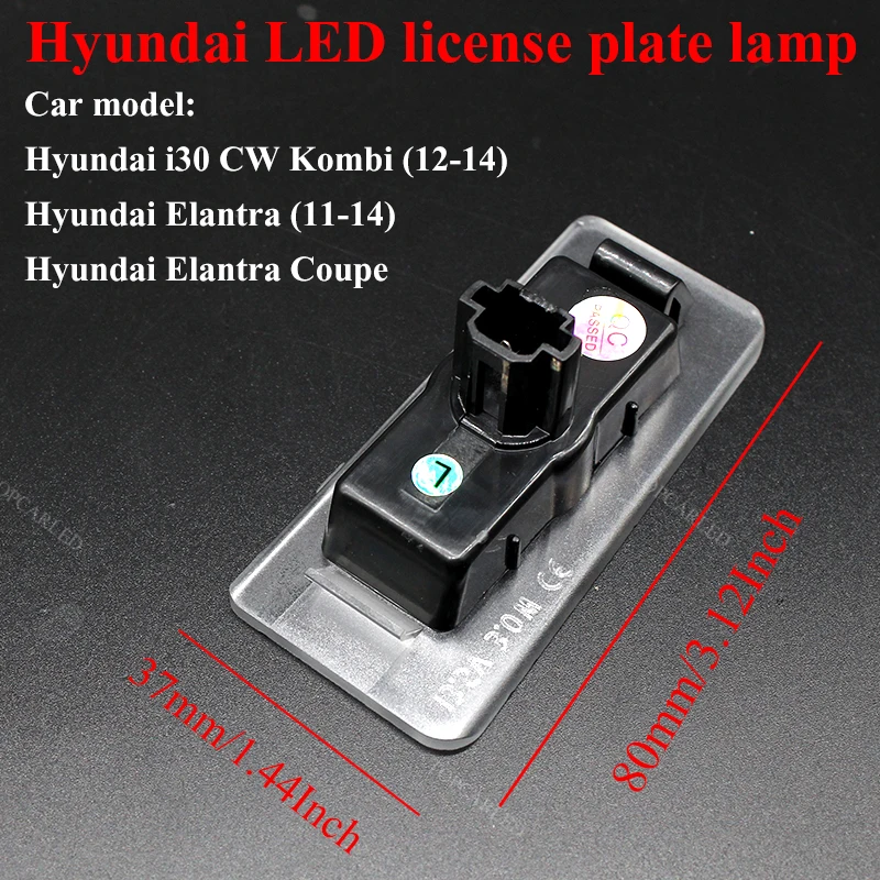 Super Svetlé Auto, Počet LED špz Žiarovky Pre Hyundai