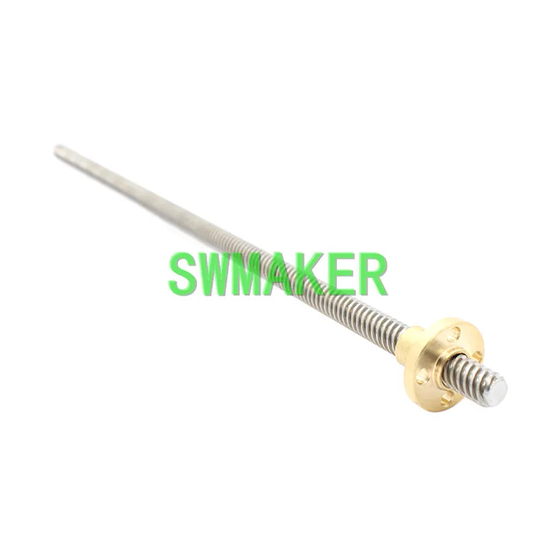 SWMAKER 3D Tlačiarne diely 8mm Viesť Skrutku Rod 500mm - Osi Z 50 Lineárne Rail Bar Hriadeľ 8mm Chróm Olovo Skrutky Prúty - Dĺžka 500mm
