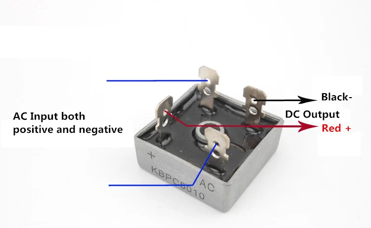 Usmerňovač most vzad polarity ochrana AC premennej DC modul 50A 1000V bez ohľadu na to, pozitívne a negatívne modul