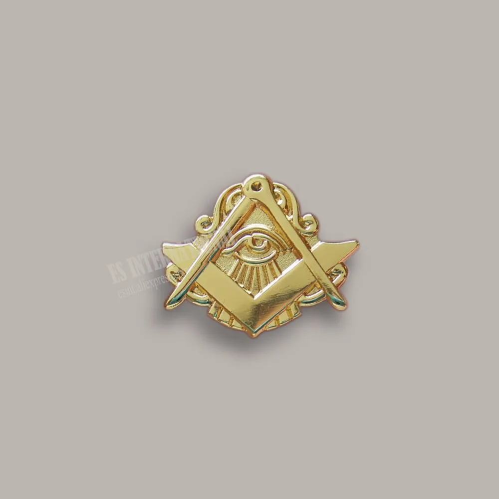 Veľkoobchod Slobodomurárstva Preklopke Kolíky Odznak Mason Freemason MLP35 Oko veľkosť 2.5 cm