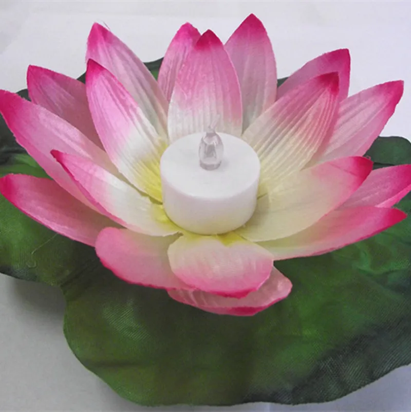 Vysoká kvalita umelých plastických lotosové kvety s led svetlá,Party dekorácie svetla elektronické priať.10x,Freee doprava