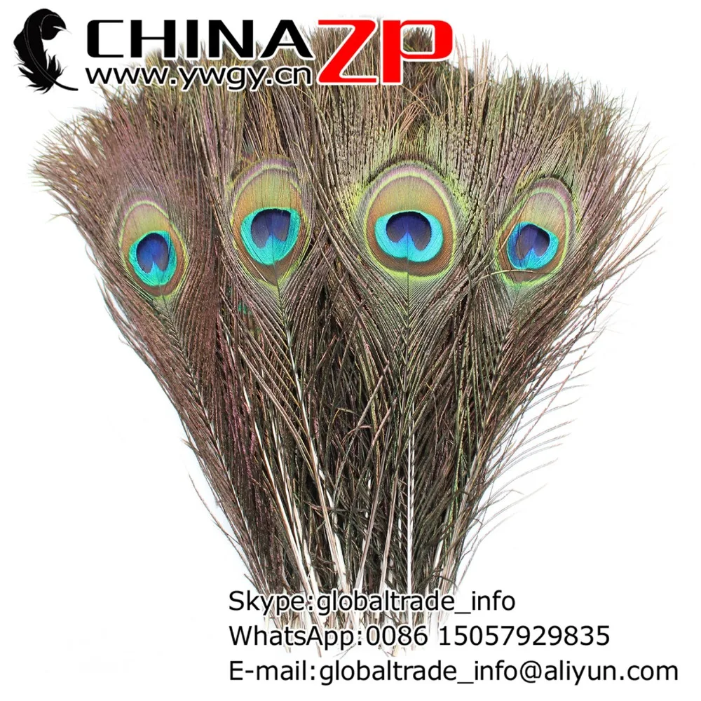 Výrobca v CHINAZP Factory 50pcs/veľa 25~30 cm Dĺžka Krásne Prírodné Plné Očí Páva Chvostové Perá pre DIY Dekorácie