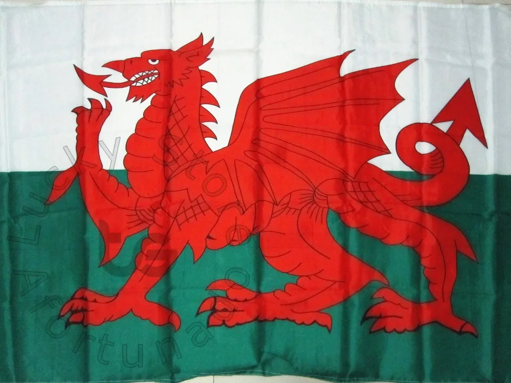Wales Vlajka 90x150cm/ 3x5 Nohy Britskou Vlajkou Domáce Dekorácie Visí Vlajka Banner pre Športové Zápas Oslava Sprievod Futbal vlajka