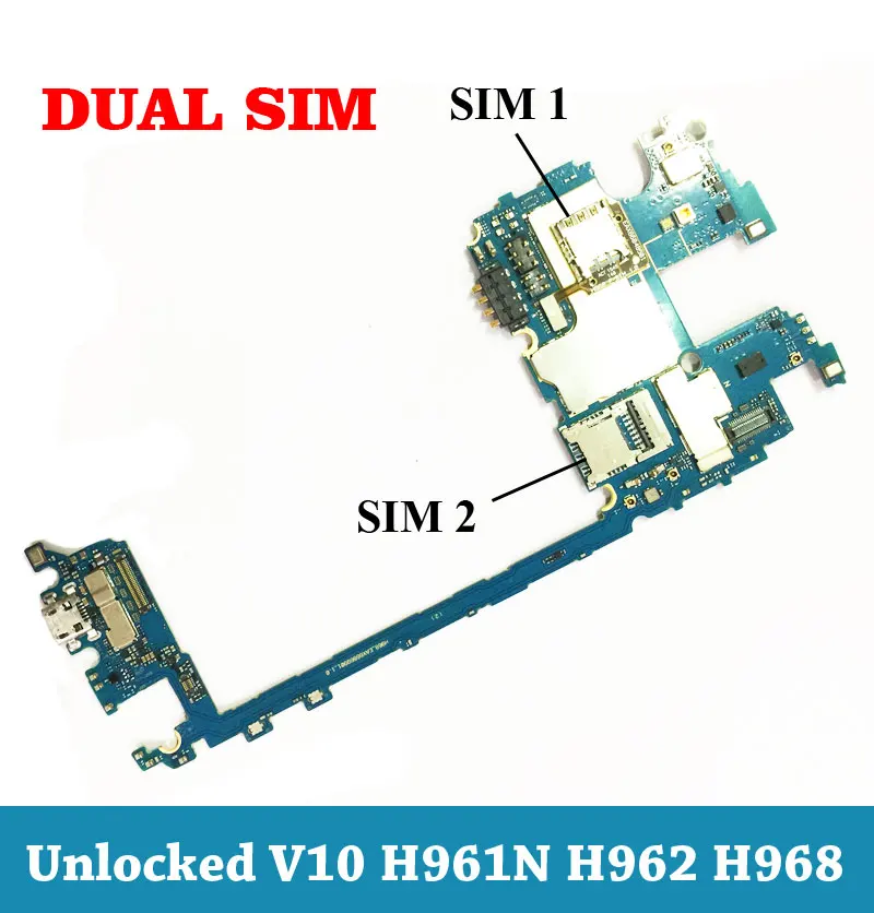 Ymitn Odomknutá, Dual Sim Mobilné Elektronické panel doske Doske Obvody Flex Kábel Pre LG V10 H961 H962 H968