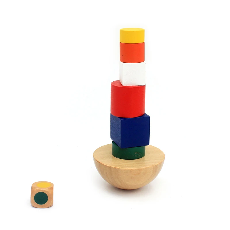 Zubné Dom Montessori Drevená Hračka Geometrické Bloky Deti Vyvažovanie Hra Skoro Vzdelávania, Vzdelávacie Hračky Pre Deti, Rodinné Hry