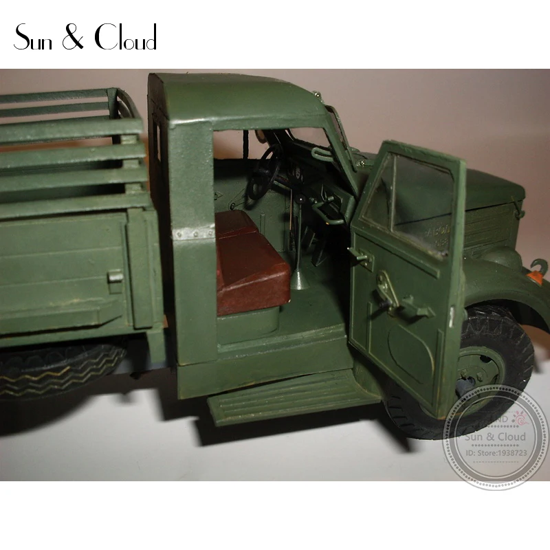 1:25 DIY 3D Sovietskeho Vozidlo GAZ-51 Papier Model Druhej Svetovej Vojny Montáž Ručné Práce Puzzle Hra DIY Deti Hračka