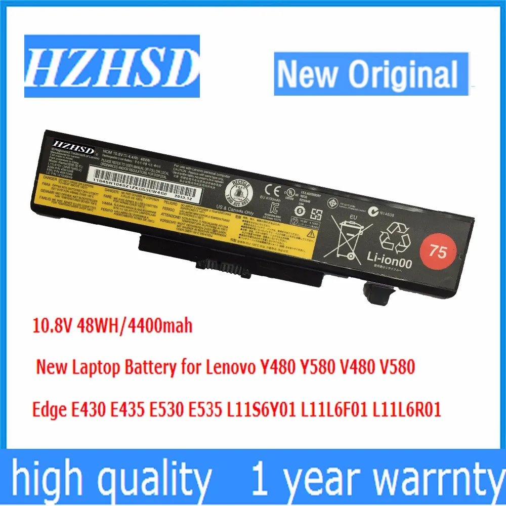 10.8 V, 48WH Originálne Nové Y480 Notebook Batéria pre Lenovo Y580 V480 V580 Edge E430 E435 E530 E535 L11S6Y01 L11L6F01 L11L6R01
