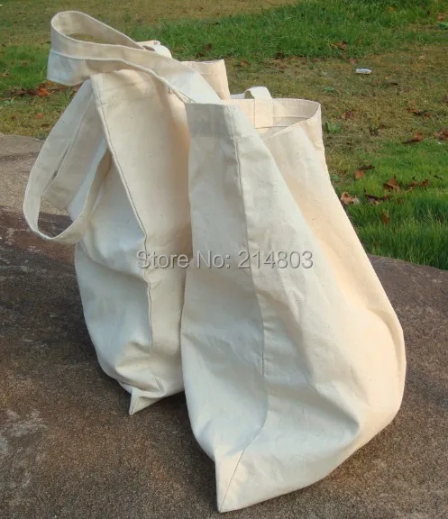 (100ks/lot) veľkosť W29xH35cm Prispôsobené 8 oz obyčajný plátno bavlnené nákupné tašky s logom