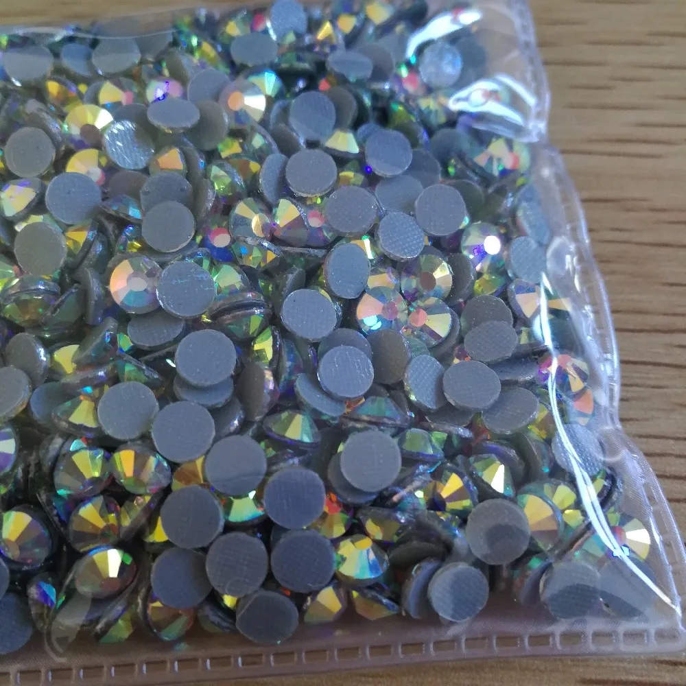 10bags *1440 piecse ss20 (4.6-4,8 mm) AB Gold Svietiť crystal Kamienkami