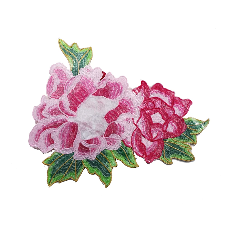 1pc 3D Pivónia Kvetinový Žehlička na Nášivka Škvrny Čipky, Výšivky Nálepky Čipky Motívy Plastický Oblečenie Craft Šitie Dodávky T2112