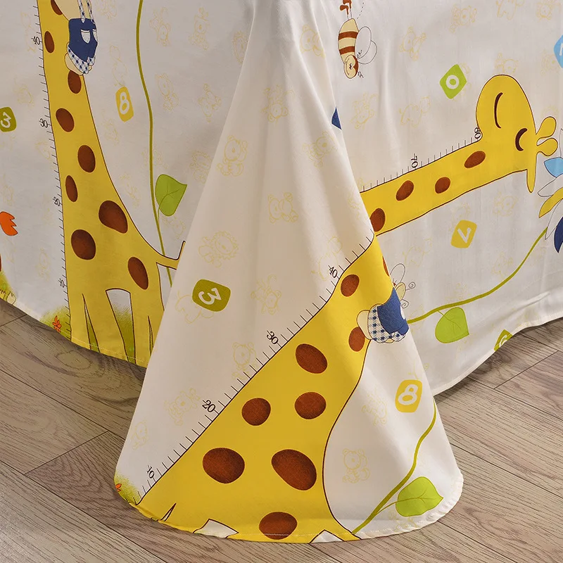 1pc cartoon žirafa ubytovni non-fade posteľ účtovná bavlna