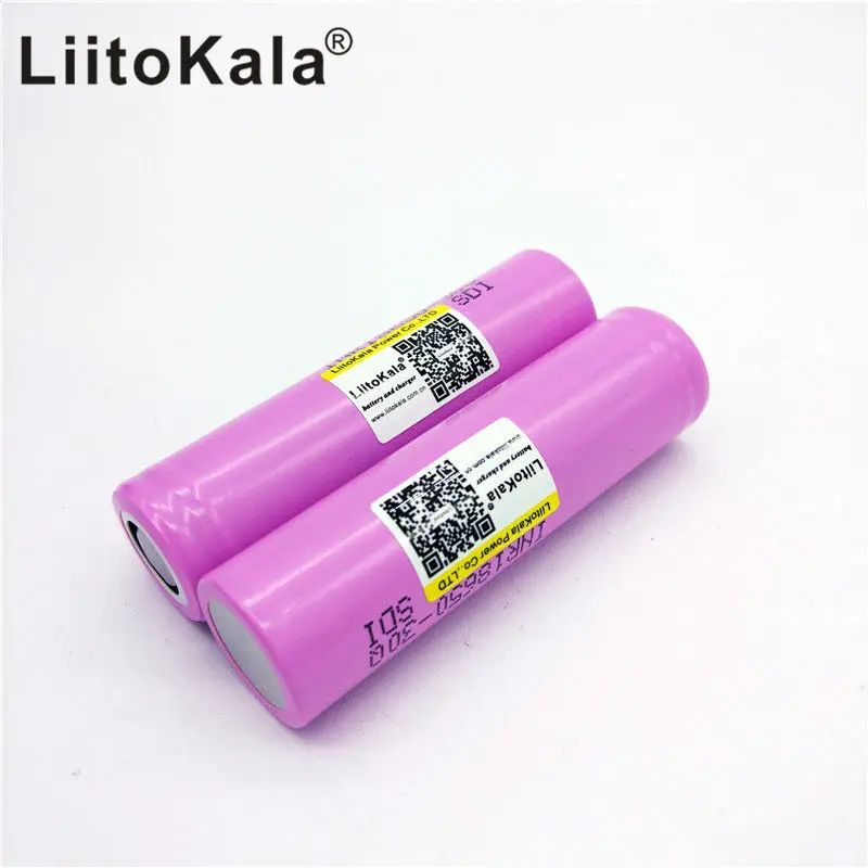 2 KS Liitokaka pre Samsung 18650 3000mAh batérie, lítiové batérie, INR18650-30Q napájaný nabíjateĺnou batériou