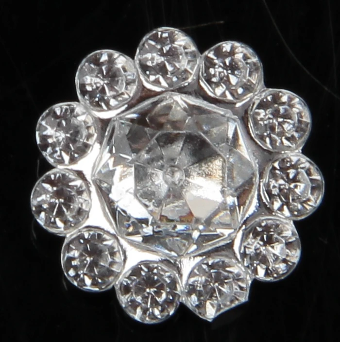 2000pcs/veľa 11 mm Rýchla oprava Bling Akryl Pointback Drahokamu Tlačidlá Umelých Plastických Dekoratívne Crystal Kamienkami Korálky