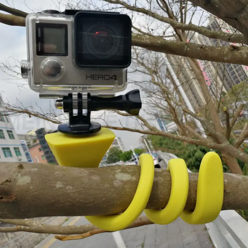 2017 Banán Pod Flexibilné závit pre Statív Selfie Stick pre fotoaparát a inteligentný kryt telefónu auto držiak pre iphone 8 7 7plus 6 6splus #10