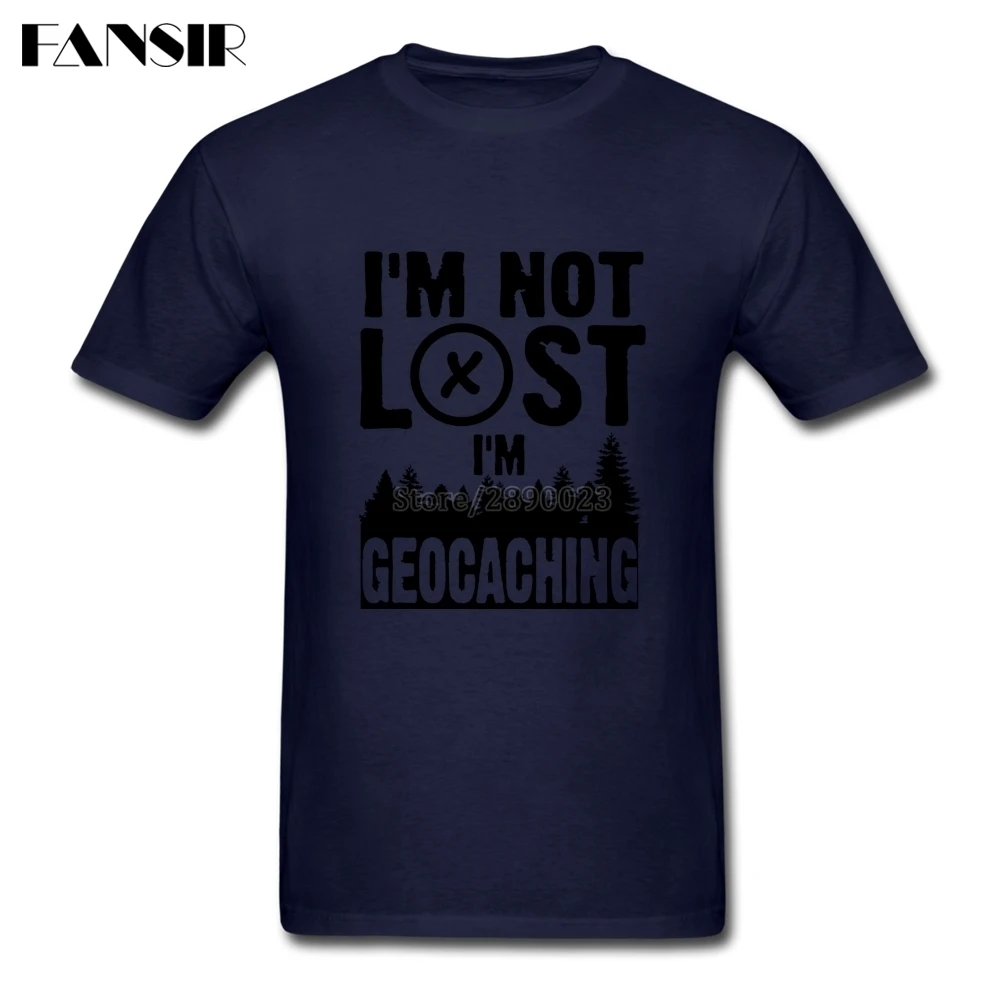 2017 Nové Letné T-shirt Mužov Chlapec Nie som Stratila som Geocaching Mužov Tričko Krátky Rukáv O Krk Chlapci Oblečenie