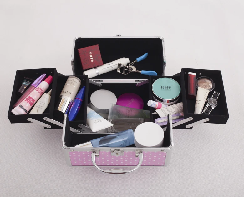 2017 Nový Make-Up Úložný Box,Roztomilý Kozmetické make-up Organizátor Šperky Box Ženy Organizátor pre Kozmetiku,Make-Up Krabice Taška Kufor