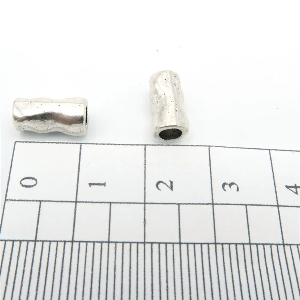 20Pcs pre 3 mm kolo kožené Antique Silver malé trubičky, šperky dodávky šperky hľadanie D-5-3-3