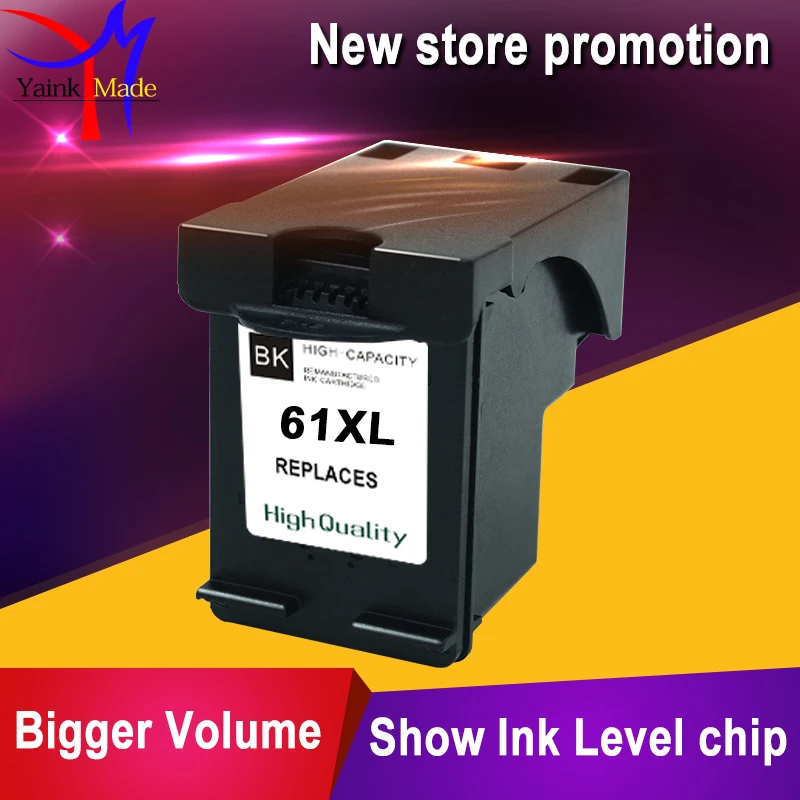 2PK pre HP 61XL Repasované Ink Cartridge BK&TRI-FARBY pre HP 61 Deskjet 1000 1050 1055 2000 2050 2512 3000 J110a J210a