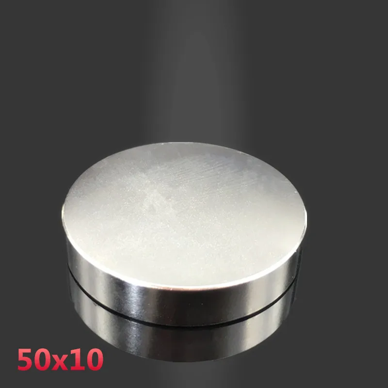 4pcs Disk magnety 50x10mm N35 Super Silné Silné Vzácnych Zemín Neodýmu Magnet 50*10 silné magnetické 50mmx10mm