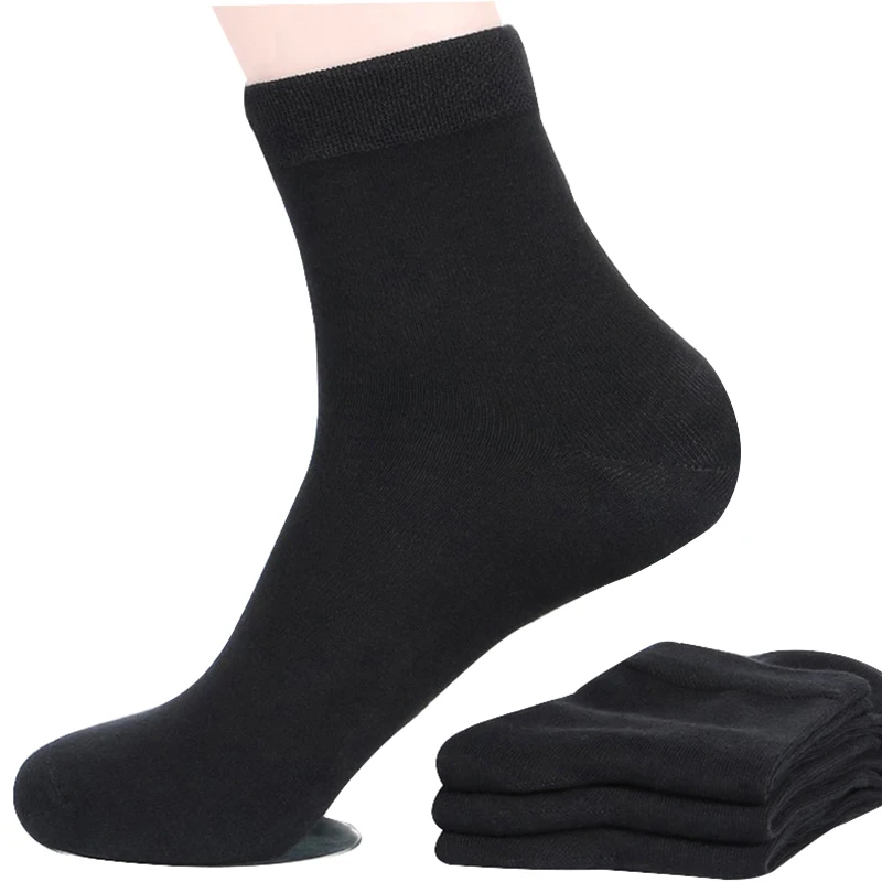 5 Párov Mužov Ponožky jednofarebné Bavlnené Klasická Businness Bežné Ponožky Letné, Jesenné Vynikajúcu Kvalitu Priedušná Muž Ponožka meias