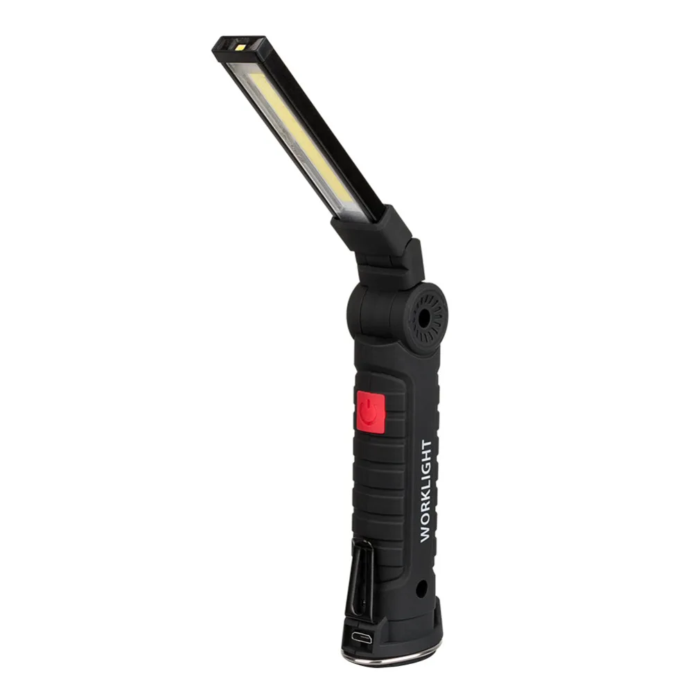 5 Režimov COB LED Pracovné Svetlo USB Nabíjateľné Magnetické Pochodeň Flexibilné Kontrolu Lampa Worklight pre Kempingové Svietidlo vstavanej batérie.