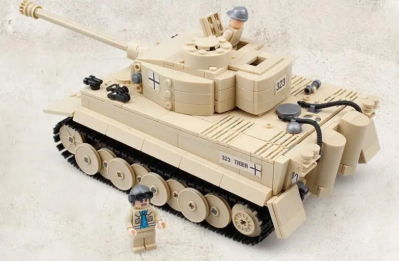 995pcs Storočia Vojenské nemeckého Kráľa Tiger Tank Dialo Stavebné kamene, Tehly Model Stanovuje AIBOULLY 82011 Hračky Kompatibilné Darček