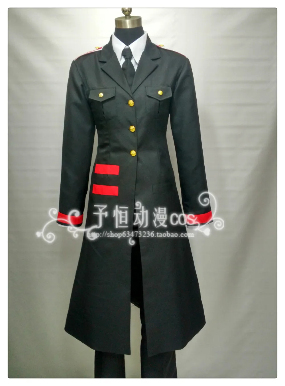 Anime Noragami Bishamon vojenskú uniformu Cosplay Kostýmy Akejkoľvek veľkosti