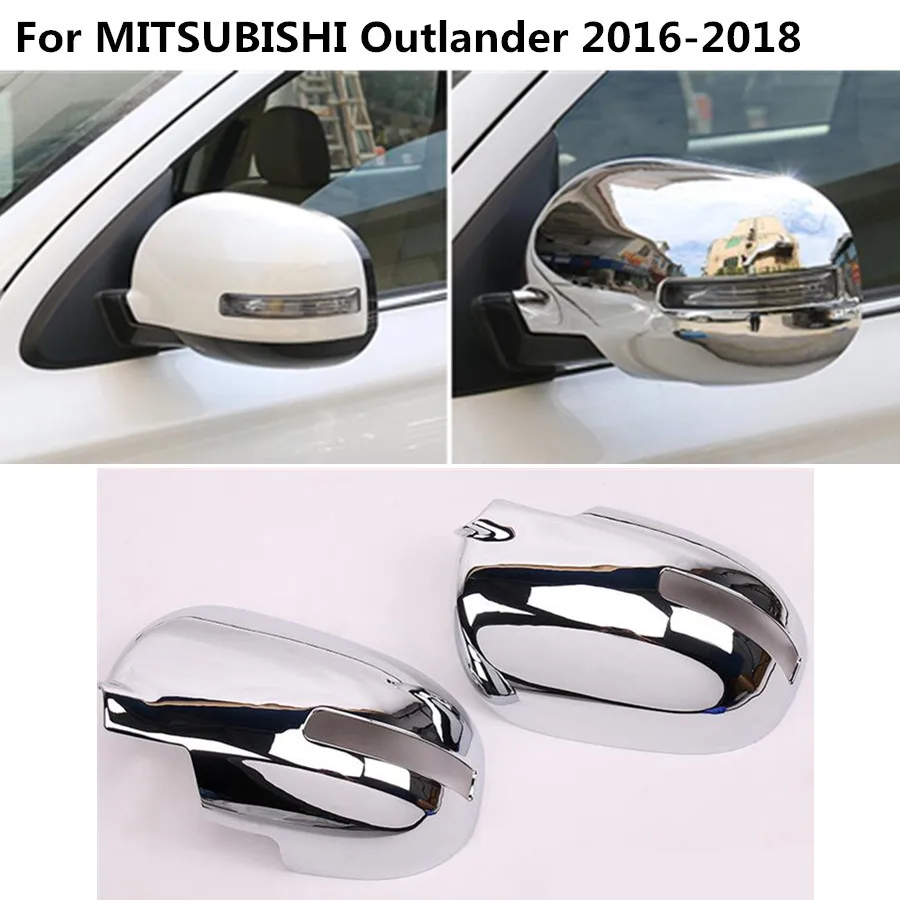 Auto styling ABS Chrome spätné Spätné Bočné sklo, Zrkadlo Pokrytie výbava rám 2 ks Pre Mitsubishi Outlander 2016 2017 2018