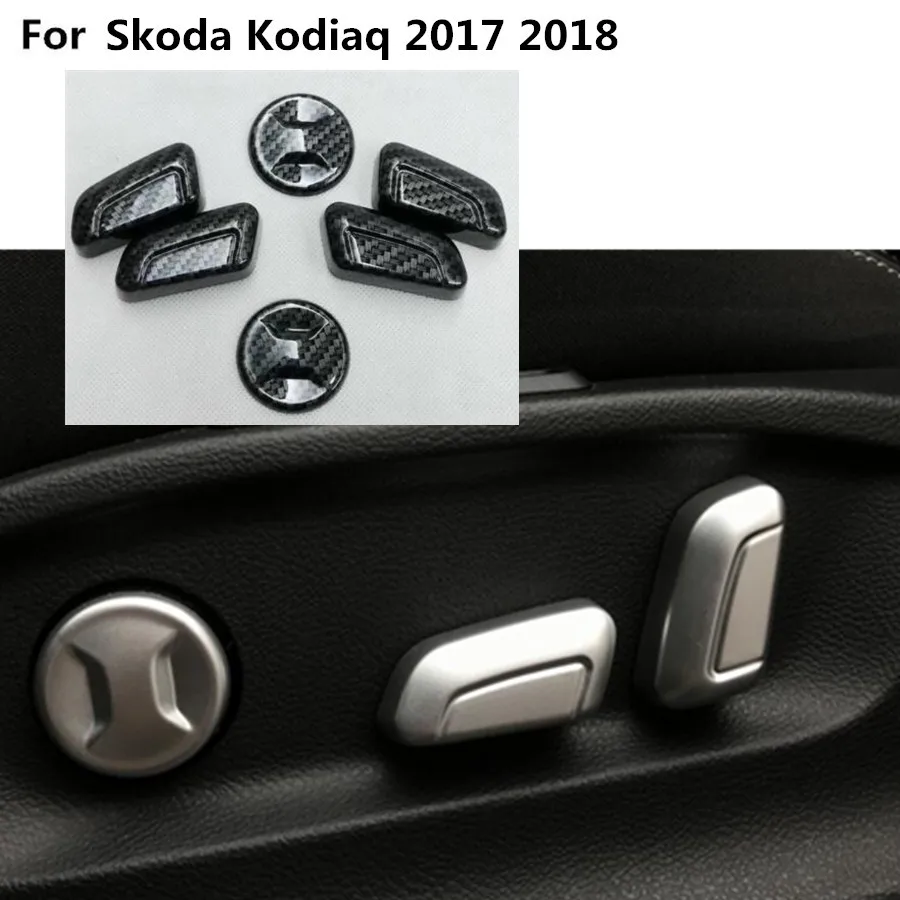 Auto styling detektor sedadla gombík, tlačidlo prepnúť výbava Príslušenstvo 6pcs Pre Škoda kodiaq 2017 2018 2019