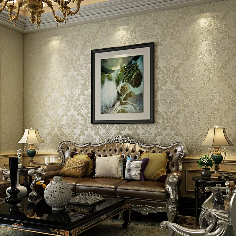 Beibehang Damasku Tapety 3D Posypeme netkané textílie, Obývacia Izba, Spálňa Stenu papier, TV joj, abstraktných de parede