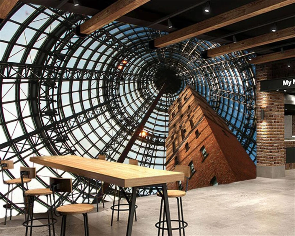 Beibehang Vlastnú Tapetu 3D Vision Austrálsky Budovy Priestor Náradie Obývacia Izba Pozadí nástennú maľbu 3d tapety na steny