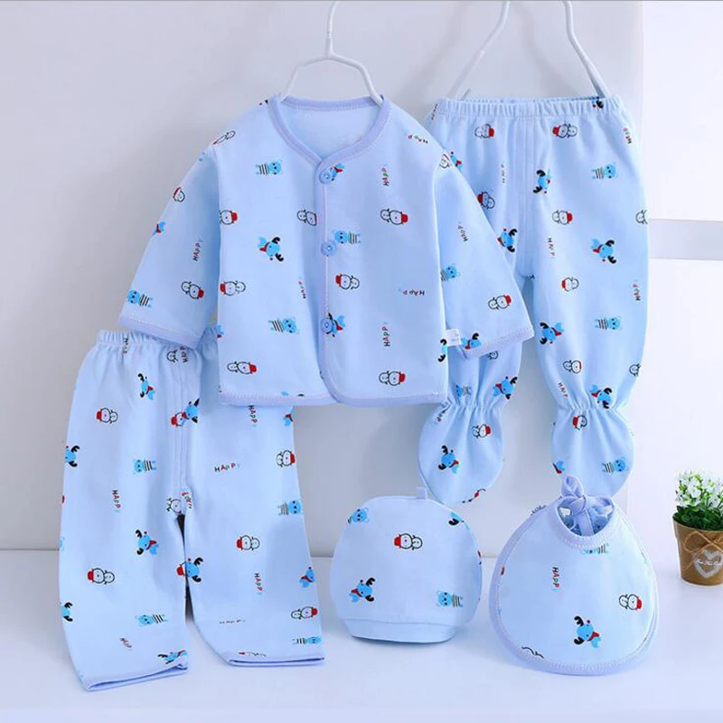 Bekamille 5 ks/set Novorodenca Nastaviť Detské Oblečenie, dojčenské odevy Chlapci Dievčatá Oblečenie Bavlnené spodné Prádlo