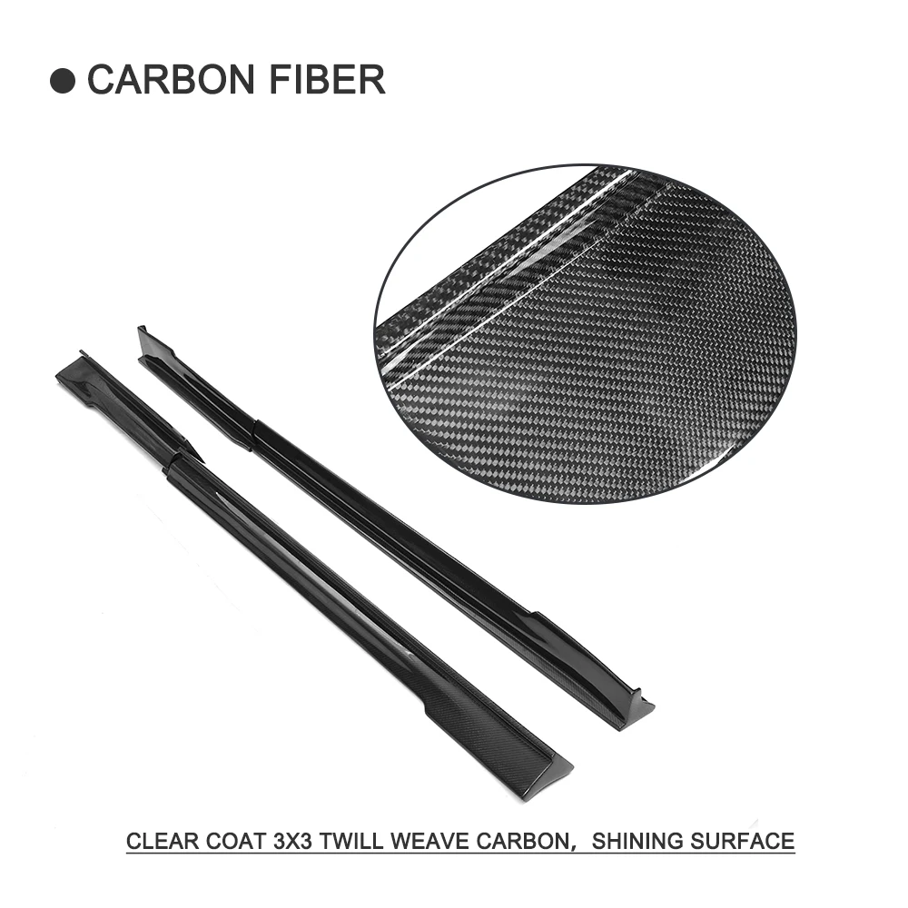 Carbon Fiber Strane Sukne, Zástery Nárazníka Liatie Výbava pre Tesla Model S 70 D P85D 90D P100D Sedan 4 Dvere-2017