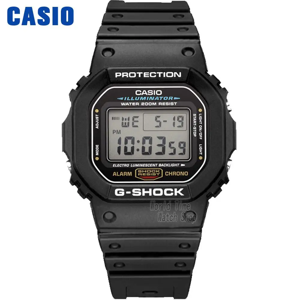 Casio hodinky Módne športové nepremokavé pánske hodinky DW-5600E-1V DW-5600HR-1