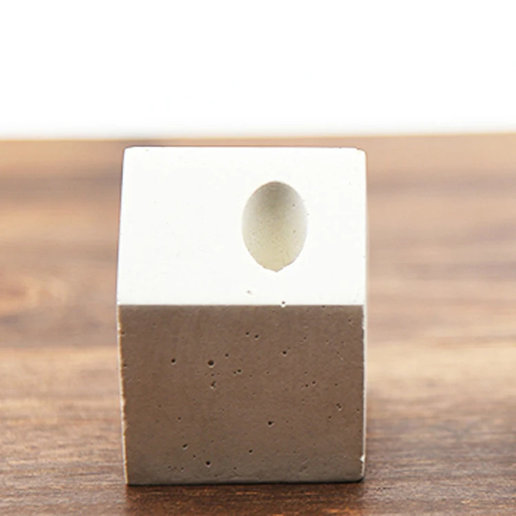 Cementového betónu geometrie silikónové formy Bahno, kreatívne pero, držiak na pero paperweight malý dom darček