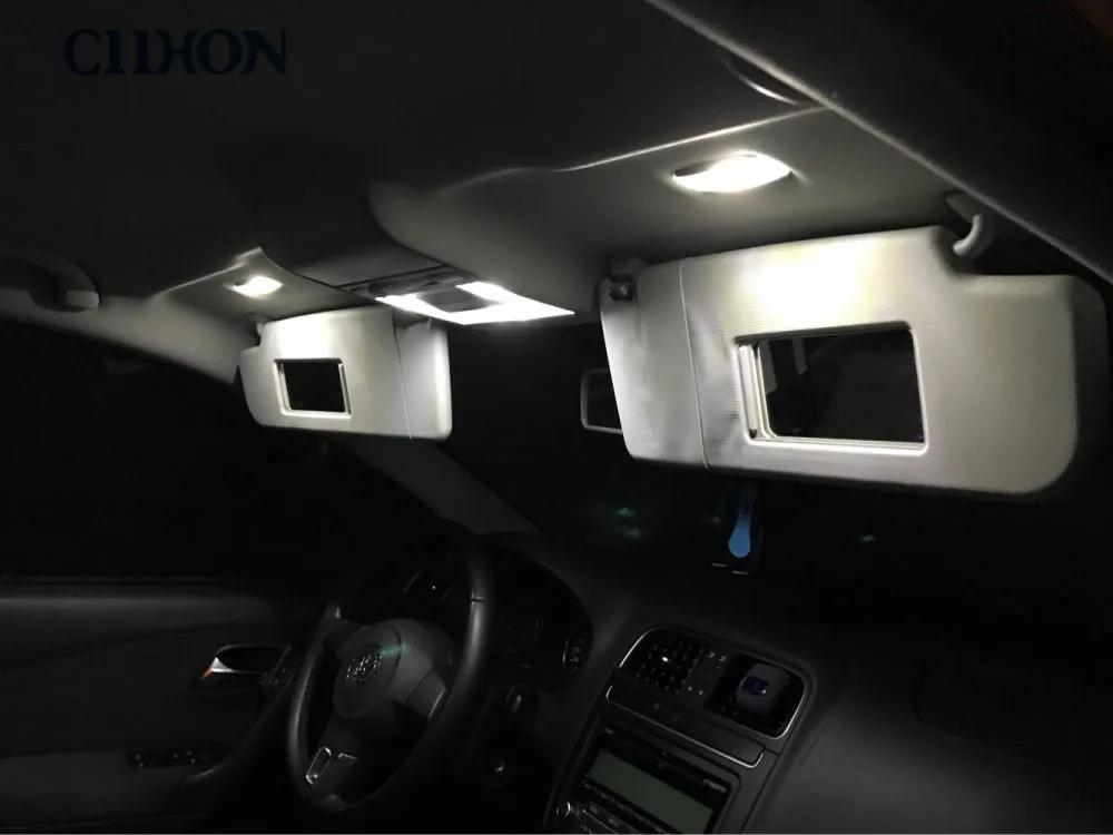 Ciihon 16pcs Auto LED Svetlá pre VW T5 Multivan,Biele Auto Interiérové Žiarovky pre Volkswagen T5 Multivan Highline Dome Svetlá