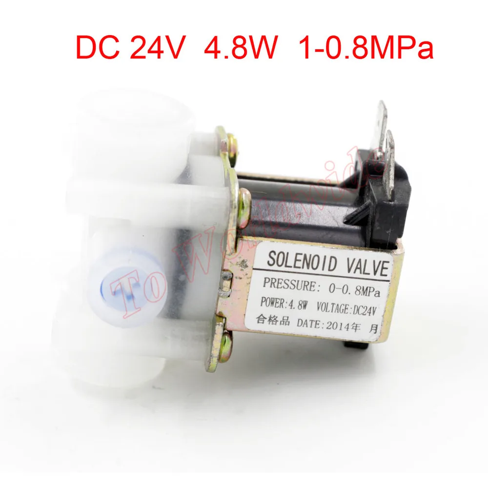 DC 24V 4.8 W 0-0.8 MPa Auto Flush Elektromagnetický Ventil pre Zásobník Vody