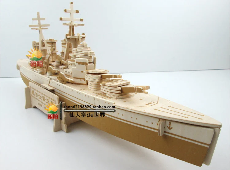 Deti Loď model vojnové lode diy montáž destroyer simulácia loď dreva, montáž modelu lietadla vojnová loď yacht model detí, hračky