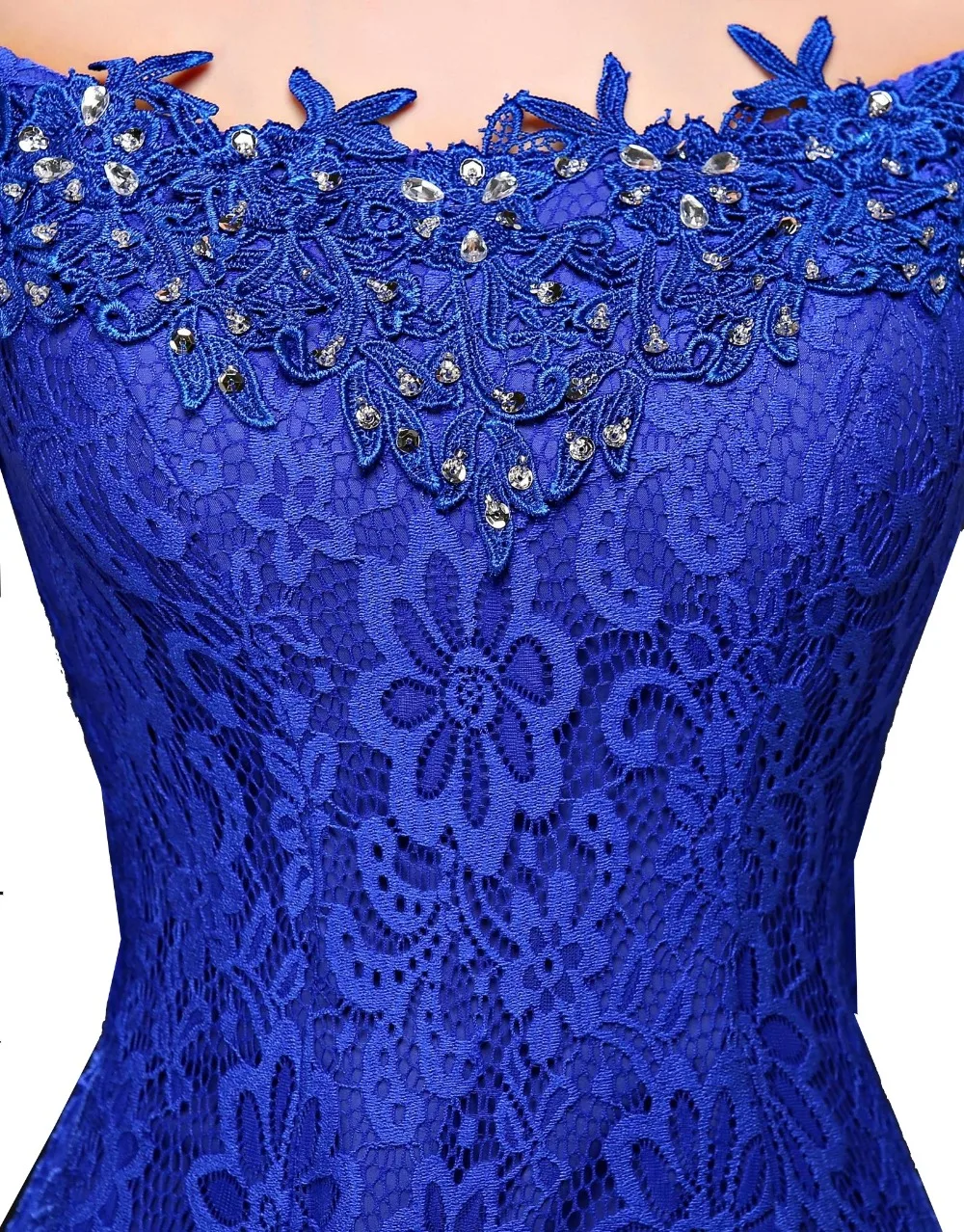 Dlho kráľovská modrá čipky formálne mimo rameno ženy morská víla svadobné tesný sexy šiat prom 2018 šaty šaty elegantné dresss W2789