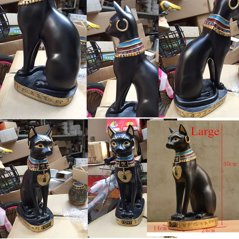Domov obývacia izba TV víno kabinet dekorácie feng shui nábytok starovekých Egyptských mačka boha nového domu Šťastie Mačka Dekorácie