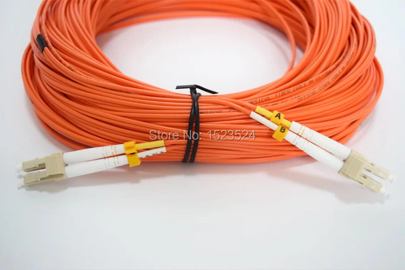 Doprava zadarmo LC-LC optický Patch kábel,Duplex,MM,OM2 40meters,2mm vlákniny patch kábel Multi-mode fiber