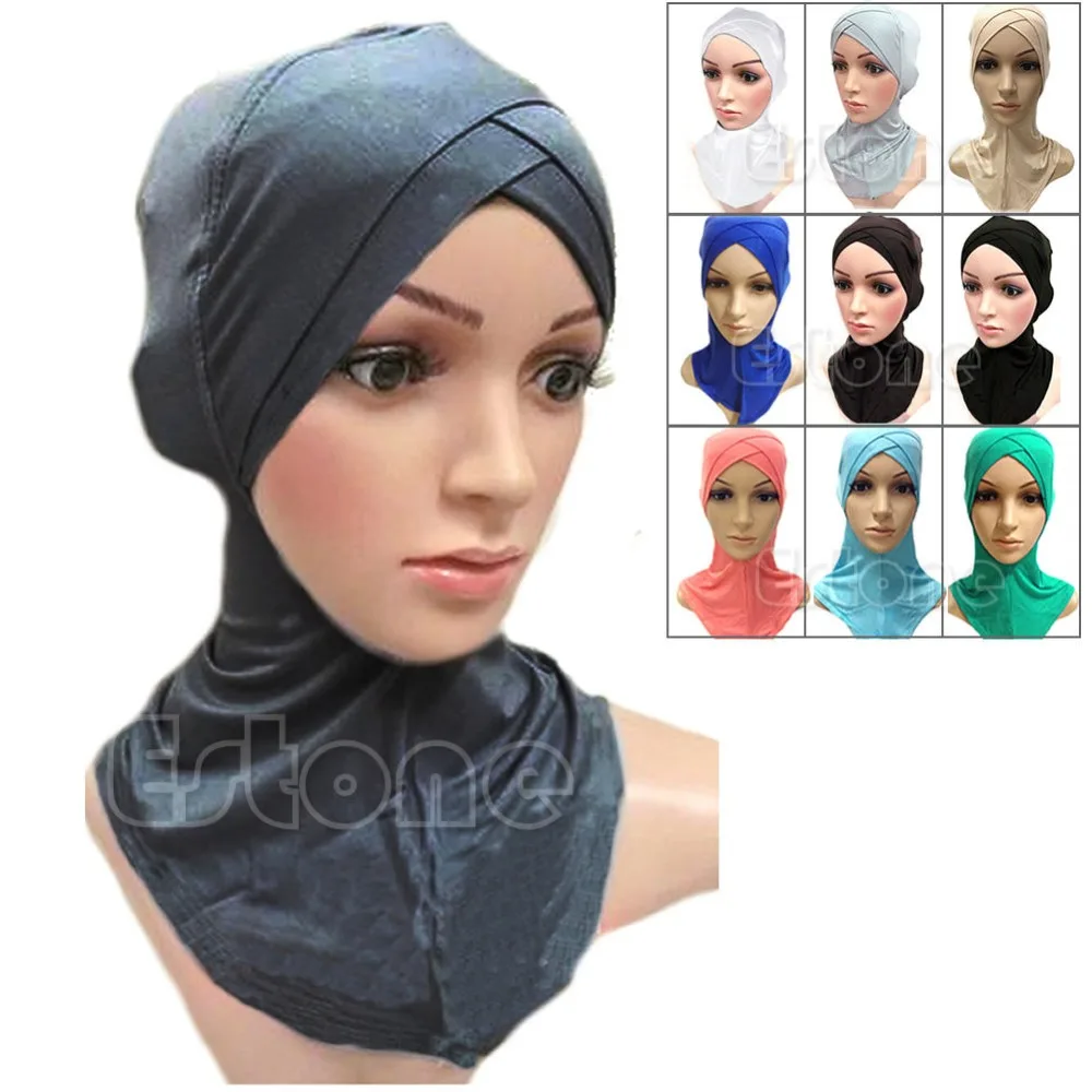Doprava Zadarmo Moslimských Bavlna Úplné Pokrytie Vnútorné Hidžáb Čiapky Islamskej Klobúky Islamskej Underscarf Farby