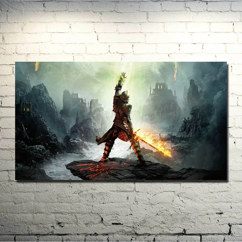 Dragon Age 3 Inquisition Horúca Hra Umenie Hodváb Plagát, Tlač 13x24 20x36 palcov obrazov na Stenu Pre Obývacia Izba Dekor 019