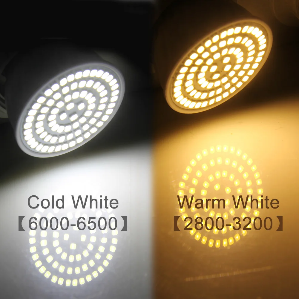 E27 LED Žiarovka GU10 LED Žiarovka 220V SMD 2835 MR16 Pozornosti 48 60 80LEDs Teplá Biela Studená Biela Svetlá pre Domáce Dekorácie LED Svetla