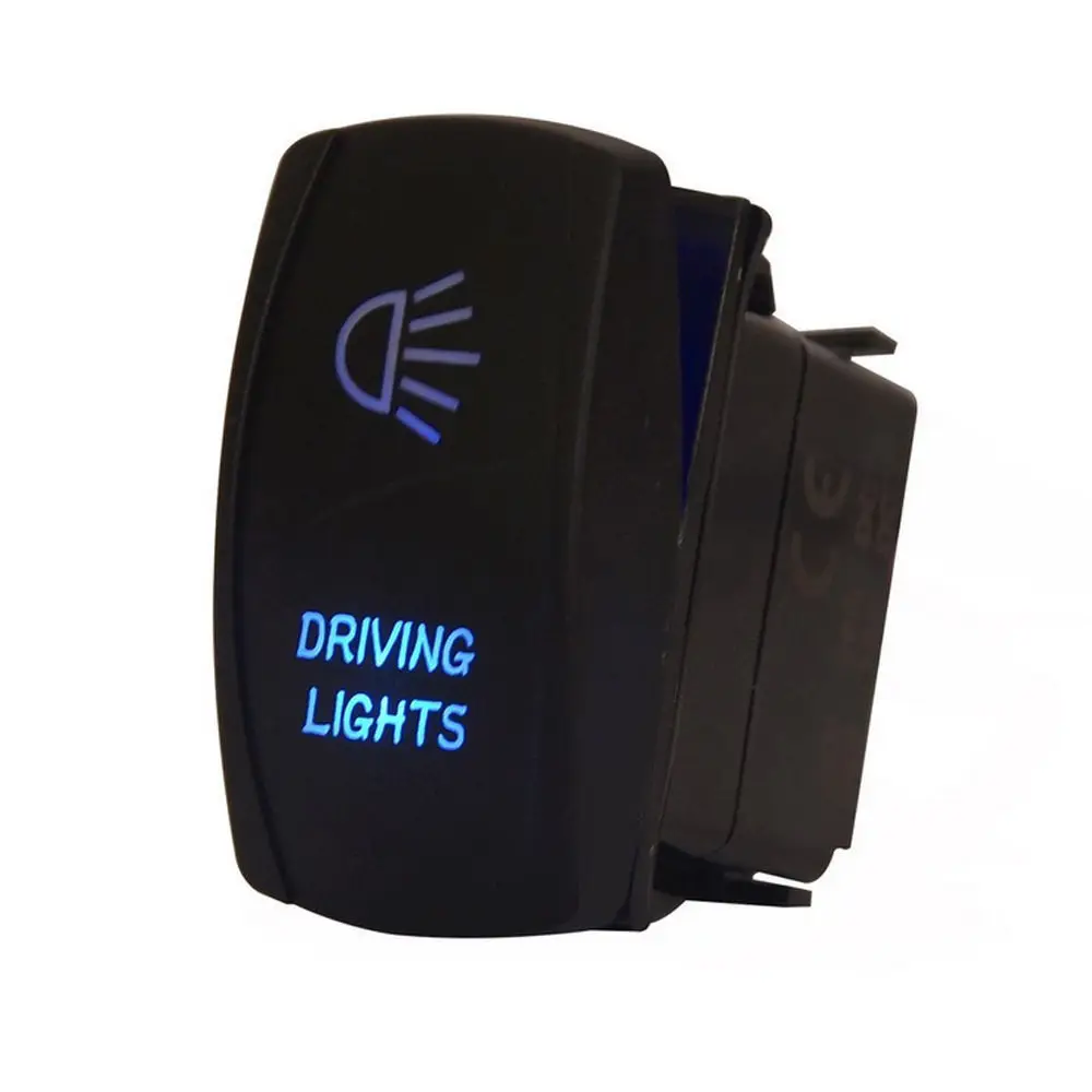 EE podporovať Nové Auto Offroad 12V 20A Prepnúť Kolískový Spínač, Modré LED Jazdy Svetlo Lampy 5P Predaj XY01