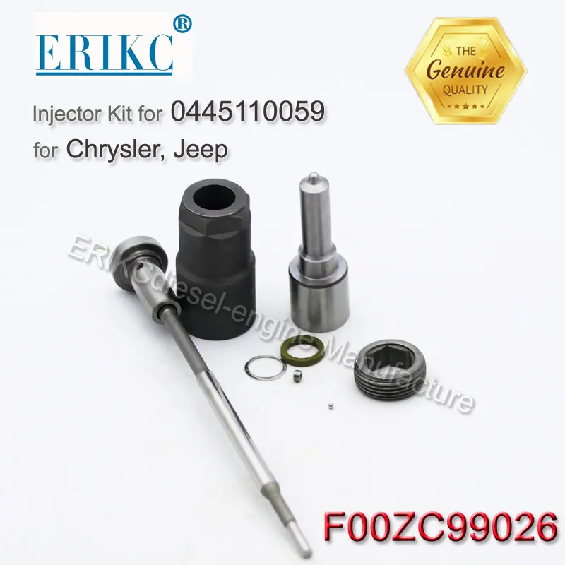 ERIKC F00zc99026 Injektor Repair Kit ( DLLA145P978 + F00VC01015 ) Tool Kit F 00z C99 026 pre Injektor 0445110059 Chrysler Jeep