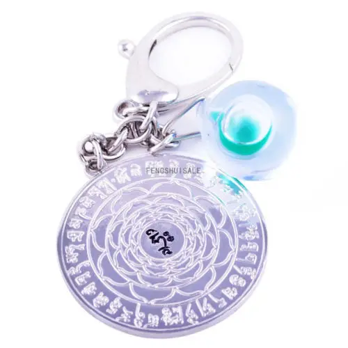 Feng Shui Vody Crystal a posilnenie Zrkadlo Talizman Amulet W1128
